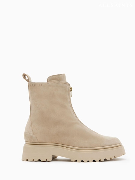 AllSaints Brown Ophelia Suede Boots (Q61692) | €154