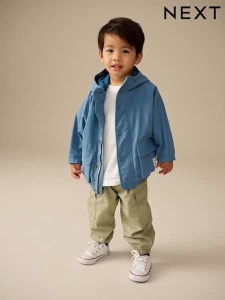 Ljus Blå - Shower Resistant Anorak Jacket (3mths-7yrs) (Q61755) | kr350 - kr420