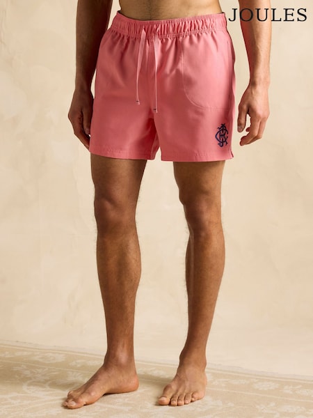 Joules Overton Rose Pink Rugby Style Swim Shorts (Q61790) | ₪141