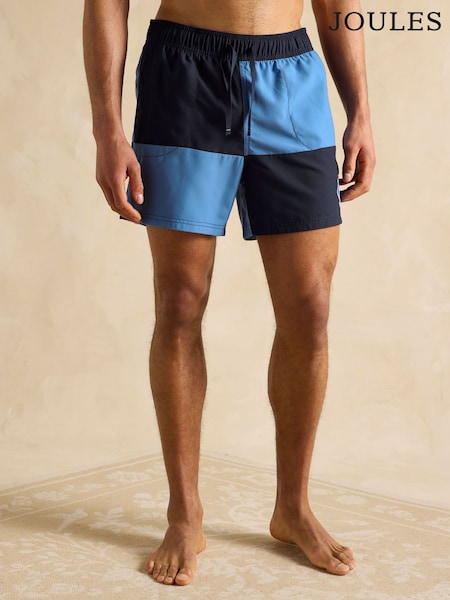 Albastru Bleumarin - Pantaloni scurți de baie Joules Overton stil rugby (Q61791) | 223 LEI