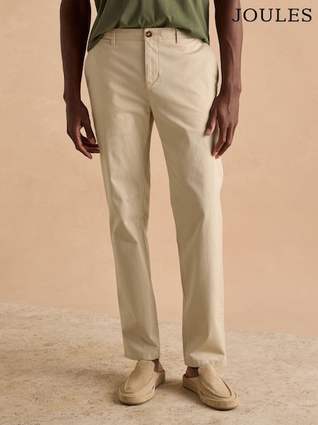 Joules Classic Fit Sand Chino Trousers (Q62050) | AED233