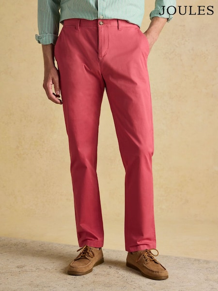 Joules Classic Fit Rose Pink Chino Trousers (Q62053) | R$ 395