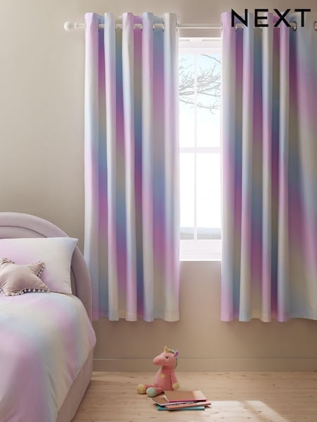 Rainbow Ombre Eyelet Blackout Curtains (Q62124) | € 55 - € 93