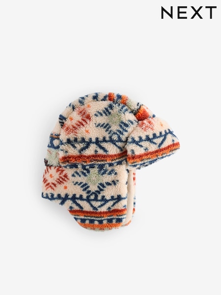 ألوان متعددة طباعة - Fleece Trapper Hat (3mths-10yrs) (Q62145) | ‏21 د.إ.‏ - ‏ 28‏ د.إ.