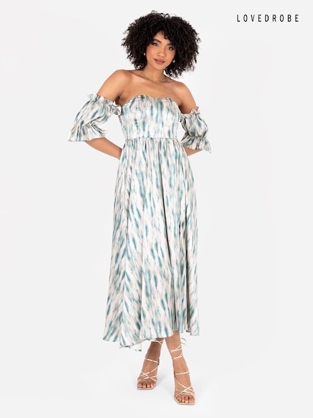 Lovedrobe Split Leg Bardot Midaxi Dress (Q62581) | 198 QAR