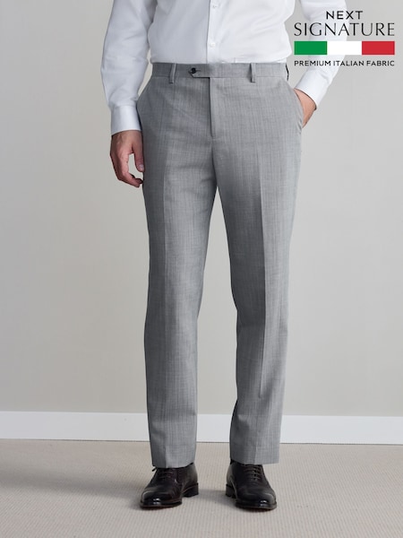 Сірий - стандартний крій Signature Nova Fides Wool штани (Q62712) | 2 562 грн