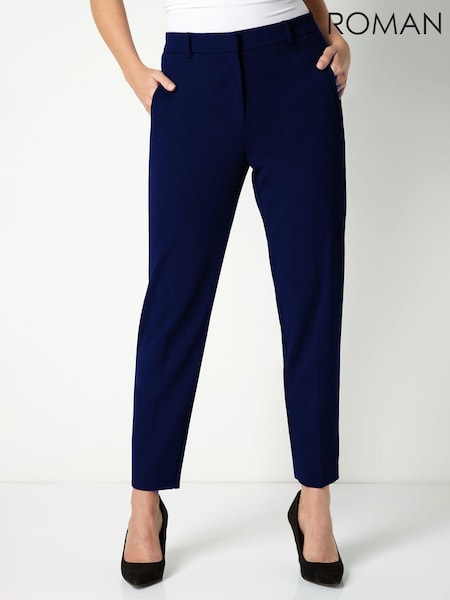 Laivasto - Roman Originals Straight Leg Tapered Trousers (Q62775) | €50