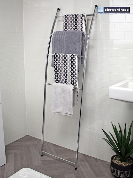 Showerdrape Chrome Apex Towel Ladder Stand (Q62818) | €37
