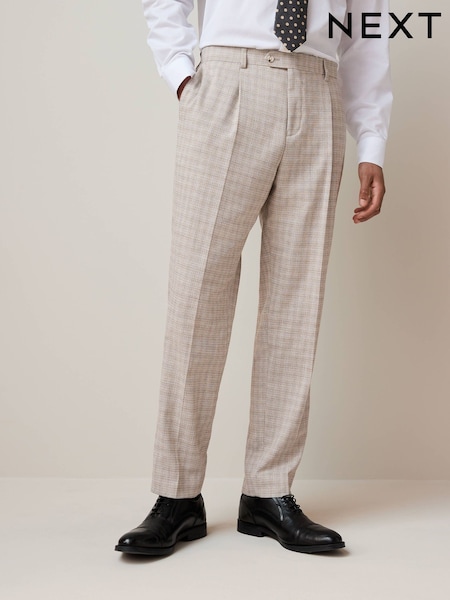 Stone Slim Fit Textured Suit Trousers (Q62917) | 223 QAR