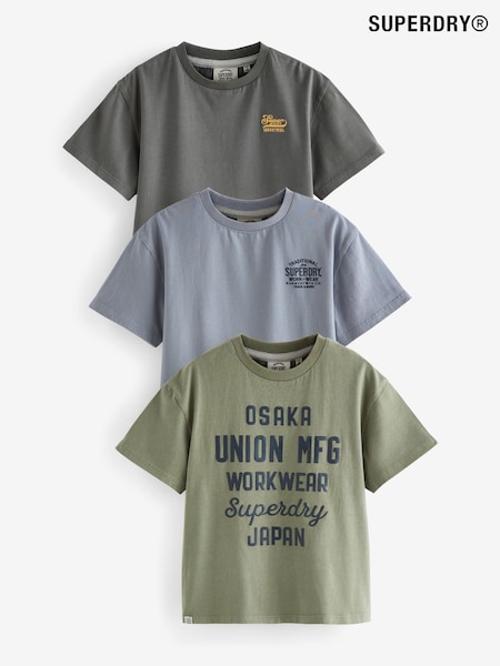 Multicolore - Superdry T-Shirt 3 Pack (Q63076) | 161 LEI - 172 LEI