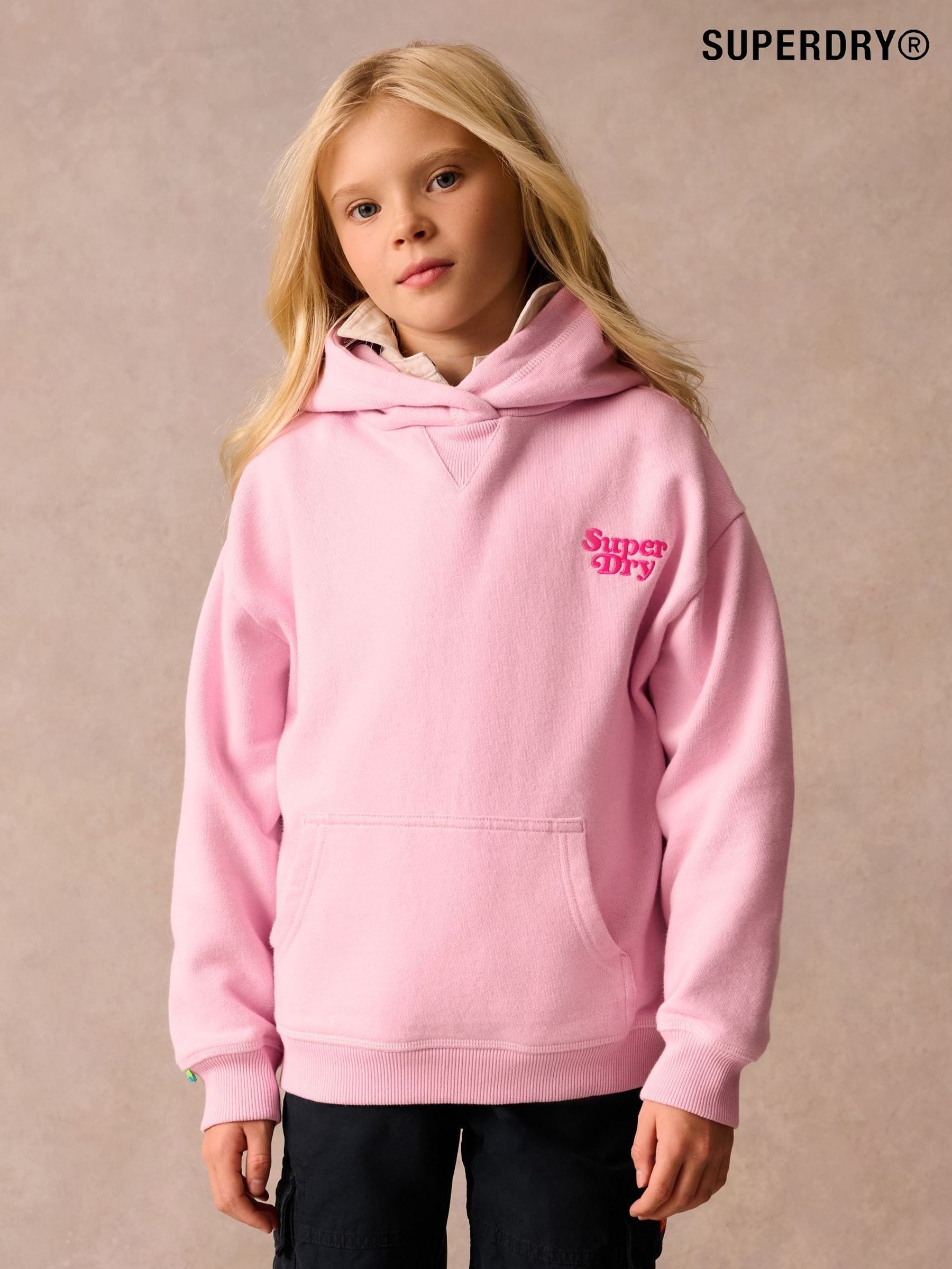Youth pink hoodie top