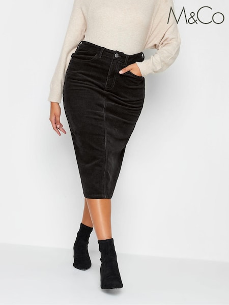 M&Co Midi Cord Cotton Skirt (Q63305) | 121 LEI
