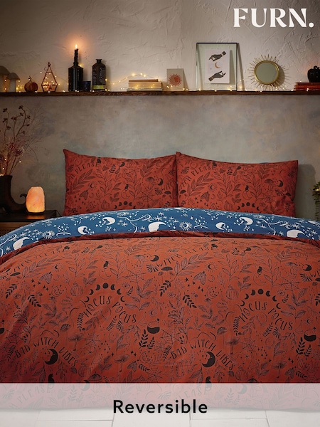 Furn Orange Witchy Vibes Reversible Duvet Cover Set (Q63375) | €23 - €45
