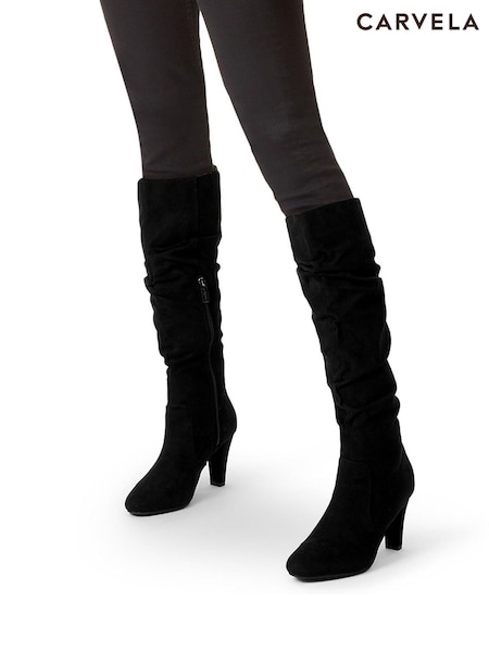 Carvela Comfort Tampa Knee High Black Boots (Q63490) | AED786