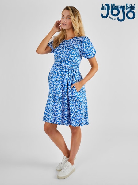 Blau - Jojo Maman Bébé Umstands- und Stillmode Bedrucktes Kleid, Bunt (Q63562) | 67 €