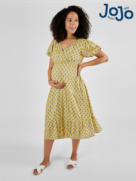 Gelb/Batikprint - Jojo Maman Bébé Umstands-Midikleid​​​​​​​ (Q63612) | 79 €