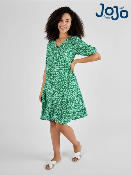 JoJo Maman Bébé Floral V-Neck Maternity Dress (Q63619) | 73 €