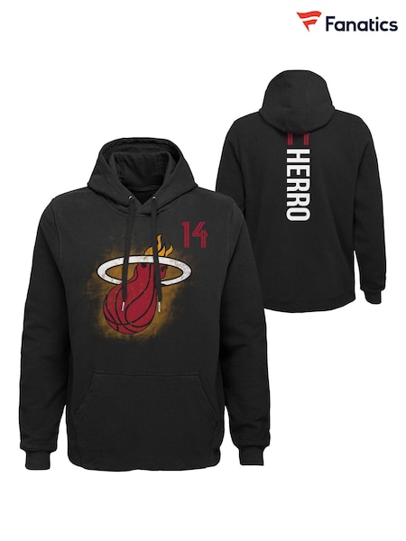 Fanatics Miami Heat Namn & nummer 100% Cotton Svart Hoodie - Tyler Herro (Q63842) | kr1 050