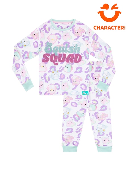 Character White AOP Squishmallows Fleece Twosie Pyjamas Set (Q63869) | 62 QAR