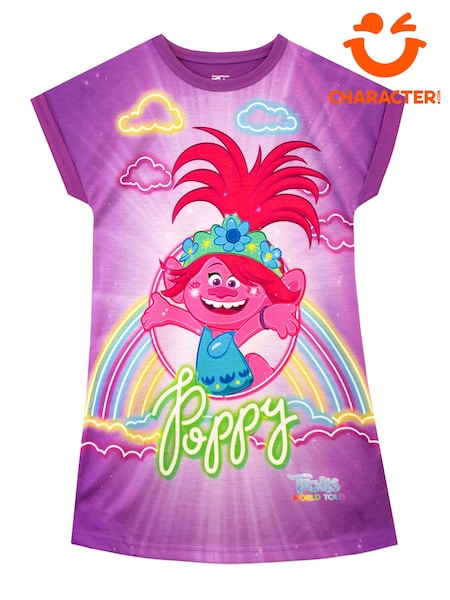 Character Purple Trolls Neon Poppy Nightdress (Q64108) | 64 QAR