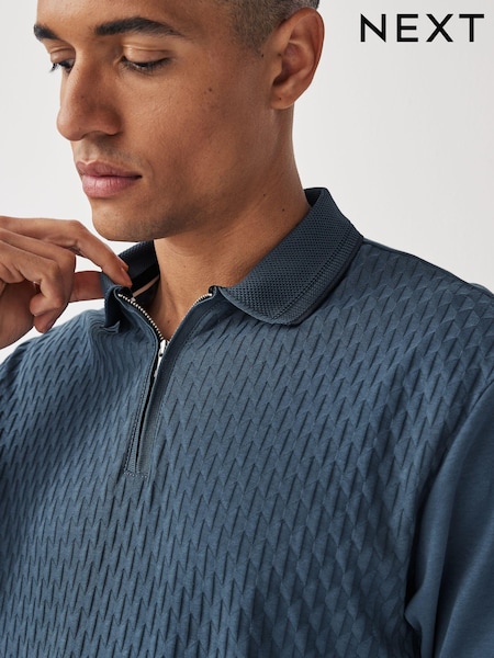 modra - Textured Polo Shirt (Q64110) | € 16