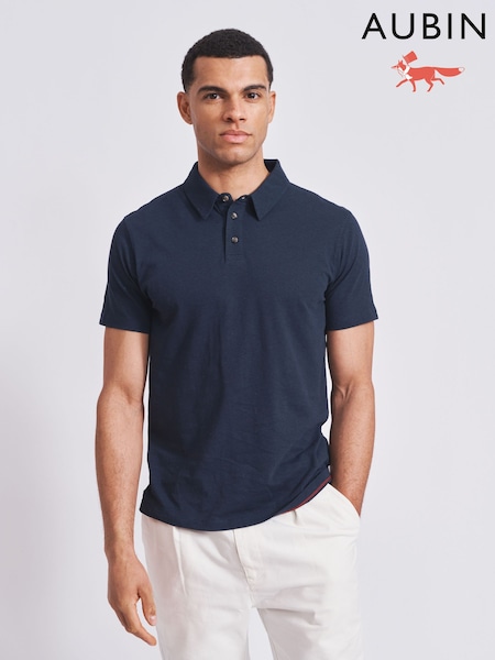Aubin Arnold Cotton Linen Polo T-Shirt (Q64299) | €37.50