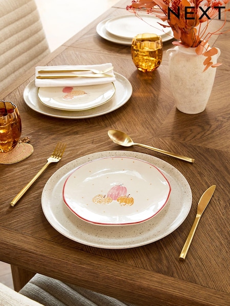 Set Of 2 Pumpkin Side Plates (Q64595) | ‏54 ر.ق.
