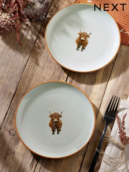 Set of 2 Grey Hamish the Cow Side Plates (Q64597) | €8