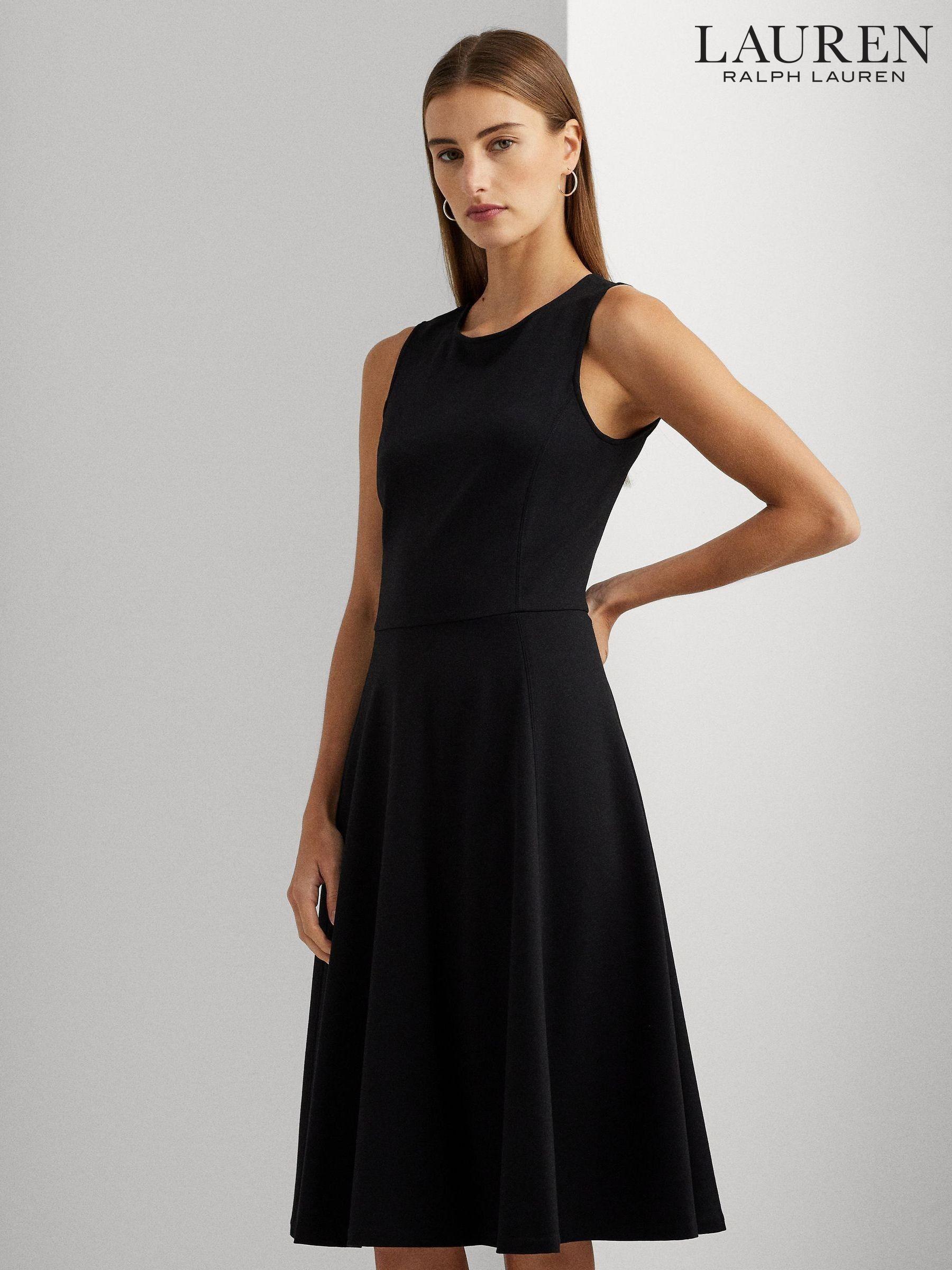 Women s Lauren Ralph Lauren Black Sleeveless Round Neck Dresses Next Spain