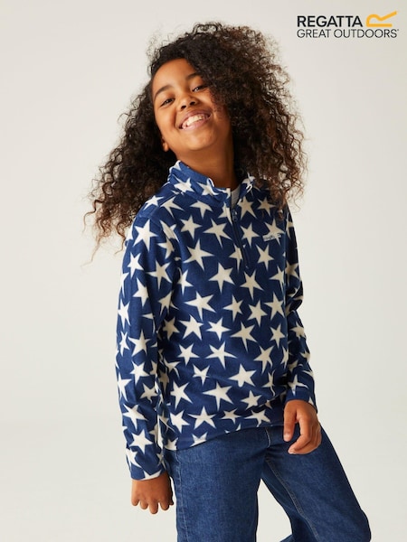 Regatta Blue Darlit Printed Half Zip Fleece (Q64945) | €11.50