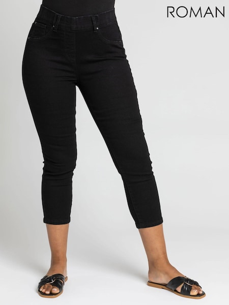 Roman Black Petite Cropped Jeggings (Q64949) | €15.50