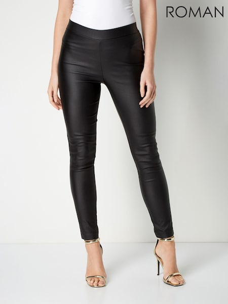 Roman Originals Faux Leather Pull On Trousers (Q65148) | ‏201‏₪