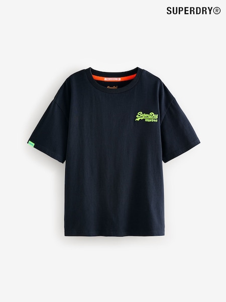 Bleumarin - Tricou Superdry Essentials (Q65504) | 74 LEI - 119 LEI