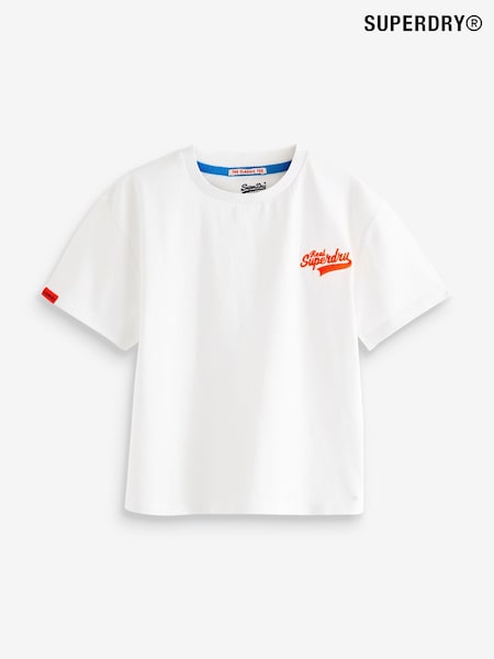 Alb - Tricou Superdry Essentials (Q65515) | 74 LEI - 119 LEI