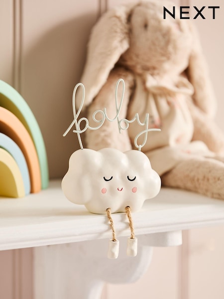 Natural New Baby Cloud Ornament (Q65520) | €4.50