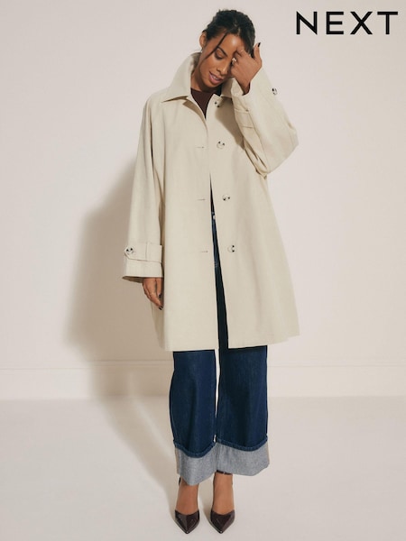 Beige - Single Breasted Trench Coat (Q65654) | 24 €