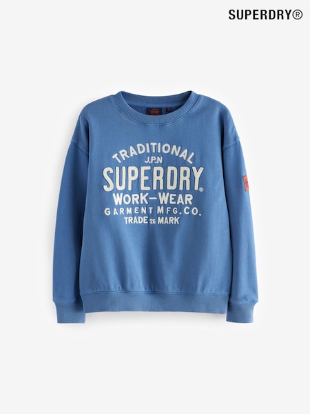 Superdry Blue Sweatshirt (Q65698) | R$ 225 - R$ 285