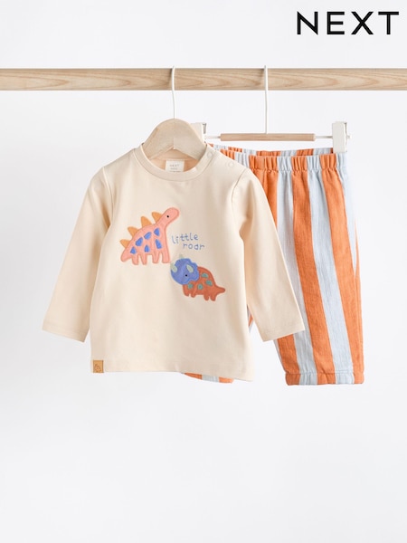 Bright Dino Baby Top And Leggings Set (Q65942) | AED49 - AED56
