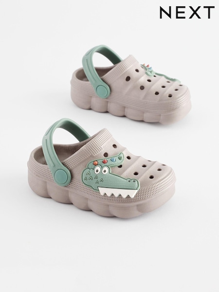 Siv krokodil - Clogs (Q66095) | € 7 - € 10
