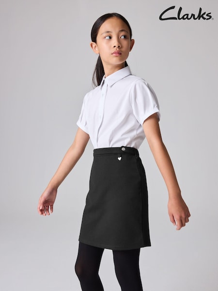 Clarks Black Senior Girls School Ponte Pencil Skirt (Q66207) | €16 - €23