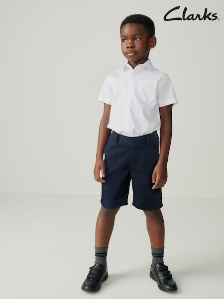 Clarks Navy Pull On Waist School Shorts (Q66208) | R$ 120 - R$ 160