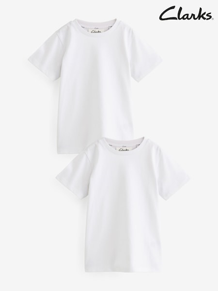 Blanco - Clarks T-Shirts 2 Pack (Q66223) | 14 € - 24 €
