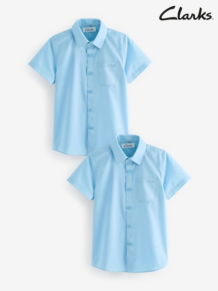 Clarks Clarks Boys School Shirts 2 Pack (Q66228) | 20 € - 28 €