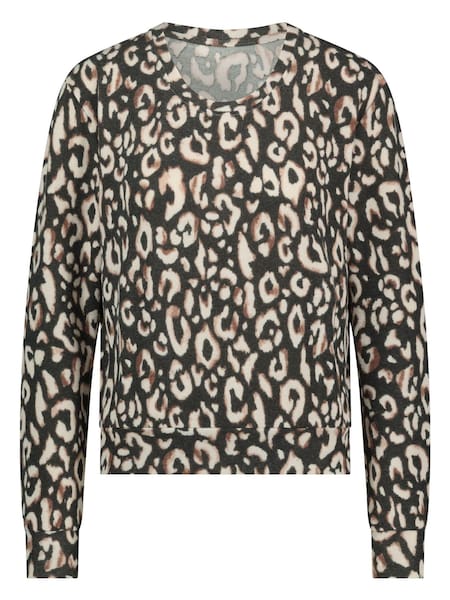 Hunkemoller Black Animal Print Jersey Long-Sleeved Pyjama Top (Q66248) | €15.50