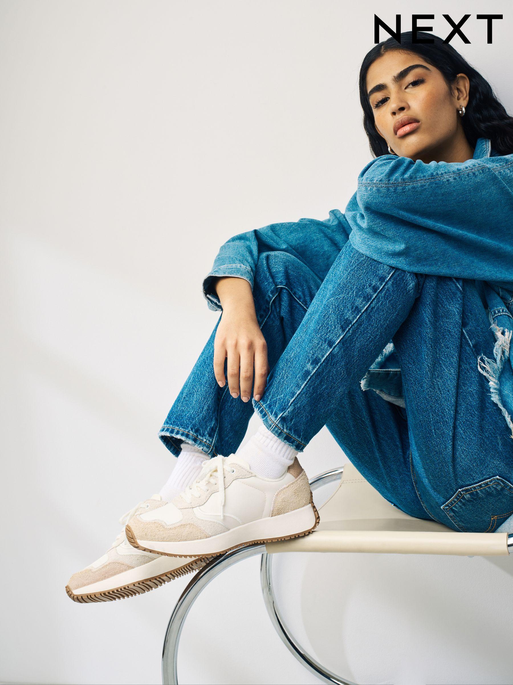 White block trainers outlet