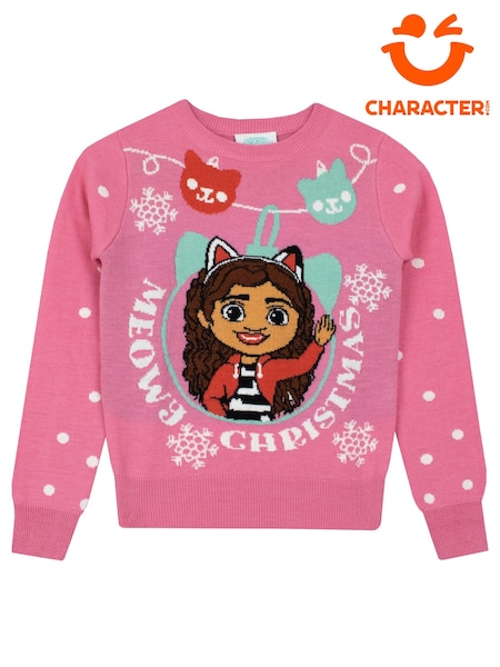 Character Pink Gabbys Dolls House Christmas Jumper (Q66378) | €16