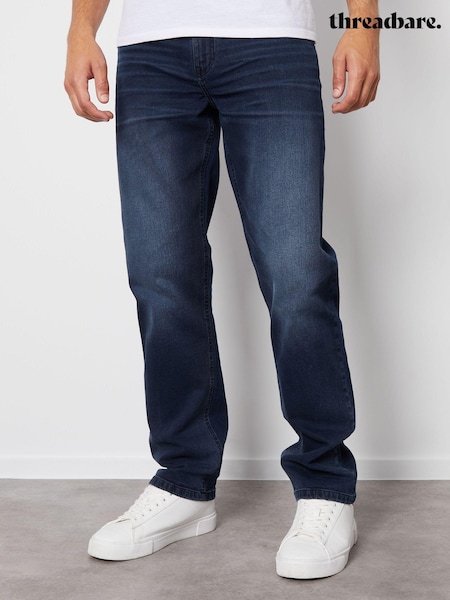 Threadbare Blue Straight Fit Jeans With Stretch (Q66483) | 1,502 UAH