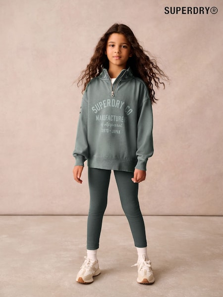 Superdry Green Zip Through and Leggings Set (Q66491) | €60 - €63
