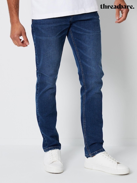 Sininen - Threadbare Kapea istuvuus Farkut With Stretch- (Q66516) | €39