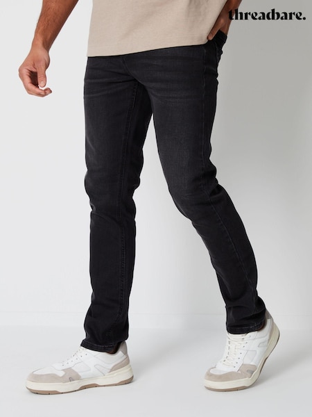 Pesty Musta - Threadbare Kapea istuvuus Farkut With Stretch- (Q66531) | €39